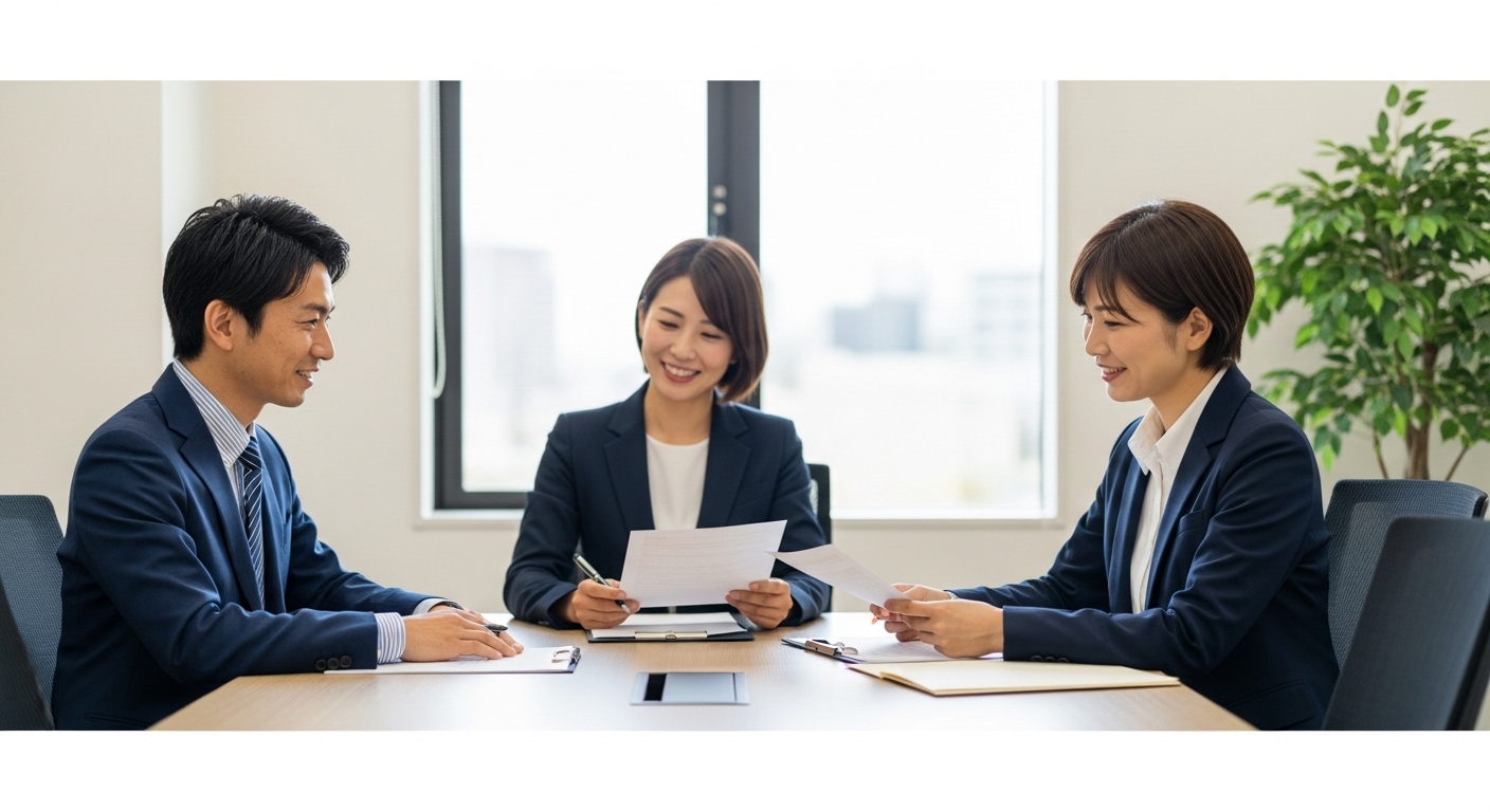 行政書士法人ACROSEEDの実績・導入事例をイメージしたビジネス相談風景